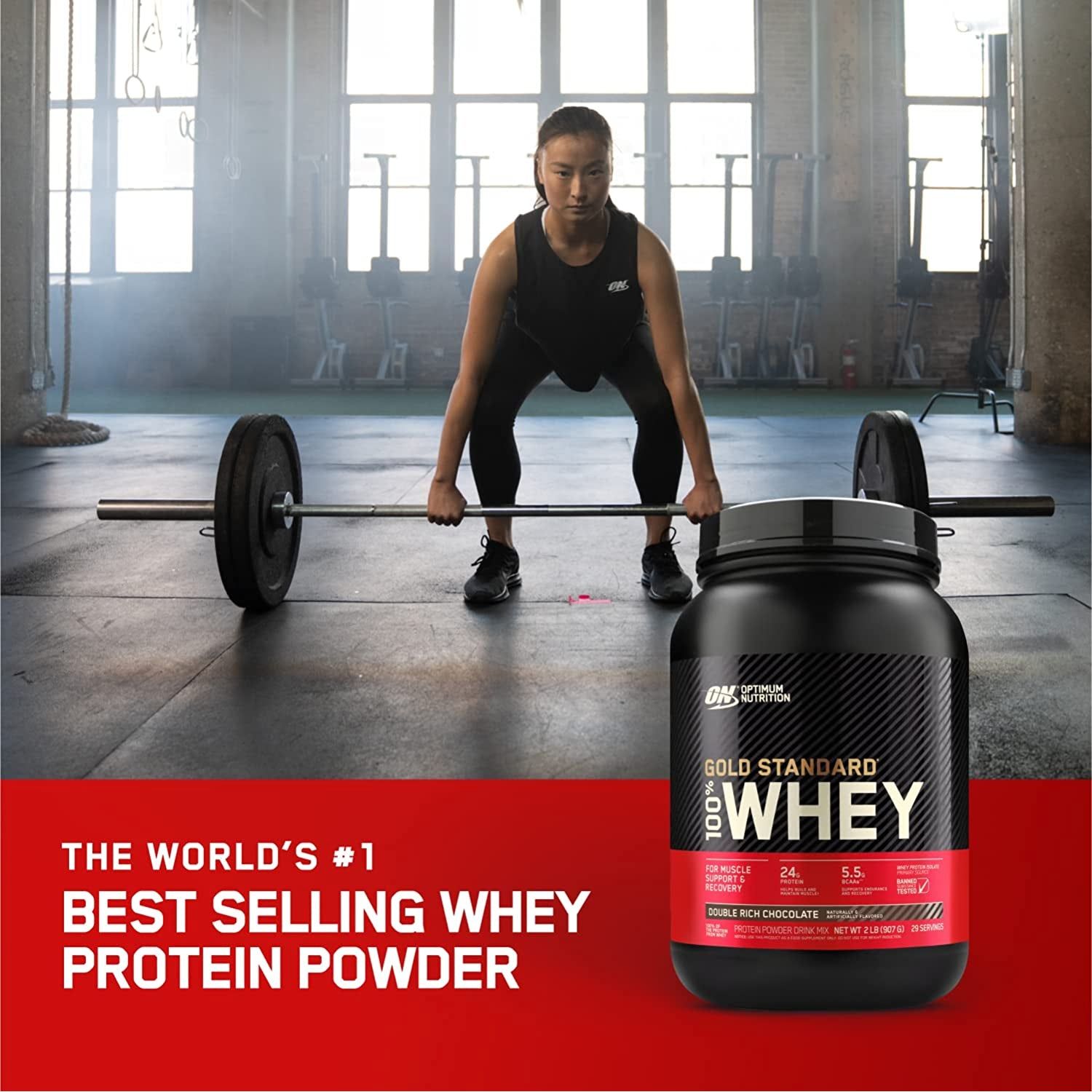 Gold Standard 100% Whey Protein Powder, Extreme Milk Chocolate, 2.27Kg