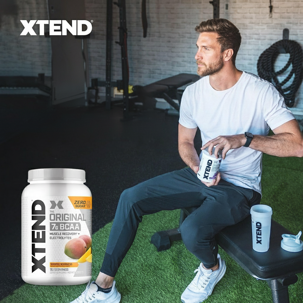 Xtend BCAA Powder, Branched Chain Amino Acids, Bcaas, Mango, 90 Servings