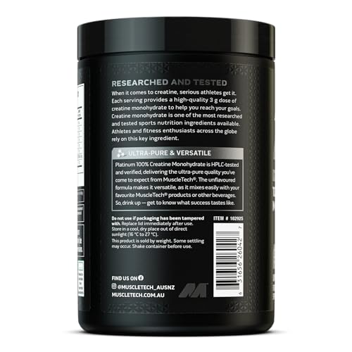 MuscleTech Platinum 100% Creatine Monohydrate Unflavoured 402g