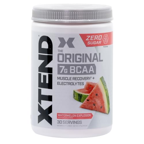 Scivation Xtend BCAA Powder, Branched Chain Amino Acids, BCAAs, Watermelon, 30 Servings