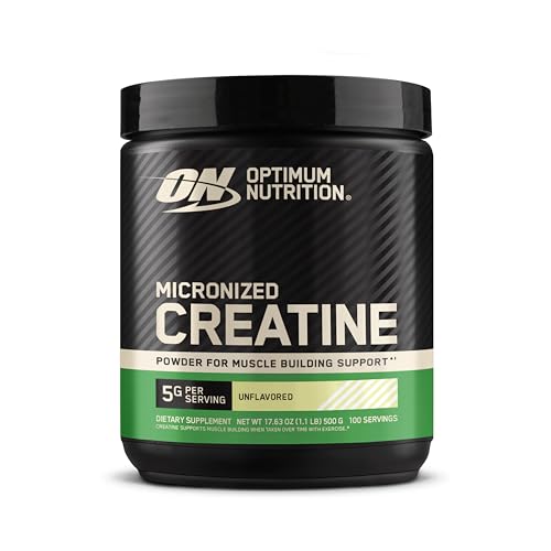 OPTIMUM NUTRITION Micronized Creatine Powder, Unflavoured, 300g, 100% Pure Creatine Monohydrate