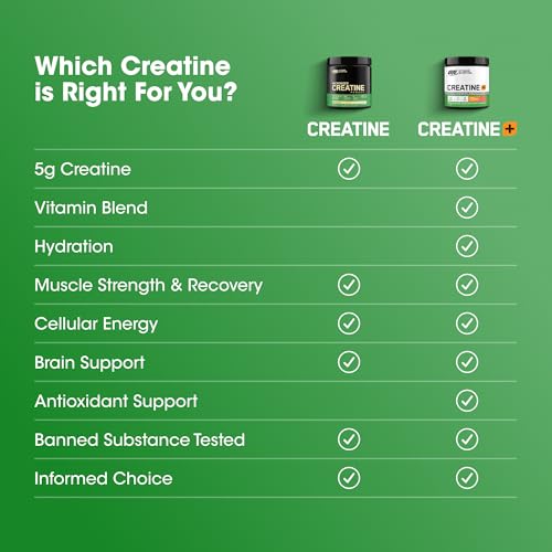 OPTIMUM NUTRITION Micronized Creatine Powder, Unflavoured, 1.2kg