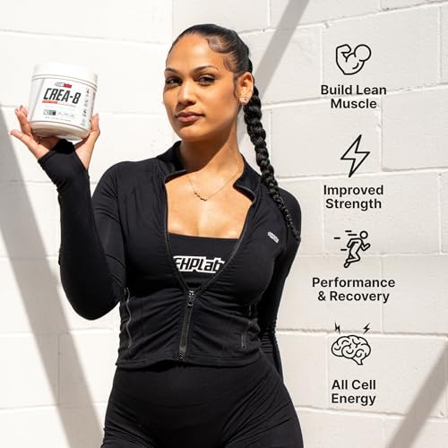 EHP Labs CREA-8 Micronized Creatine Monohydrate Powder - Unflavored Creatine Powder for Muscle Growth, Increased Strength, Enhanced Energy Output and Improved Performance - 166 Servings (500g)