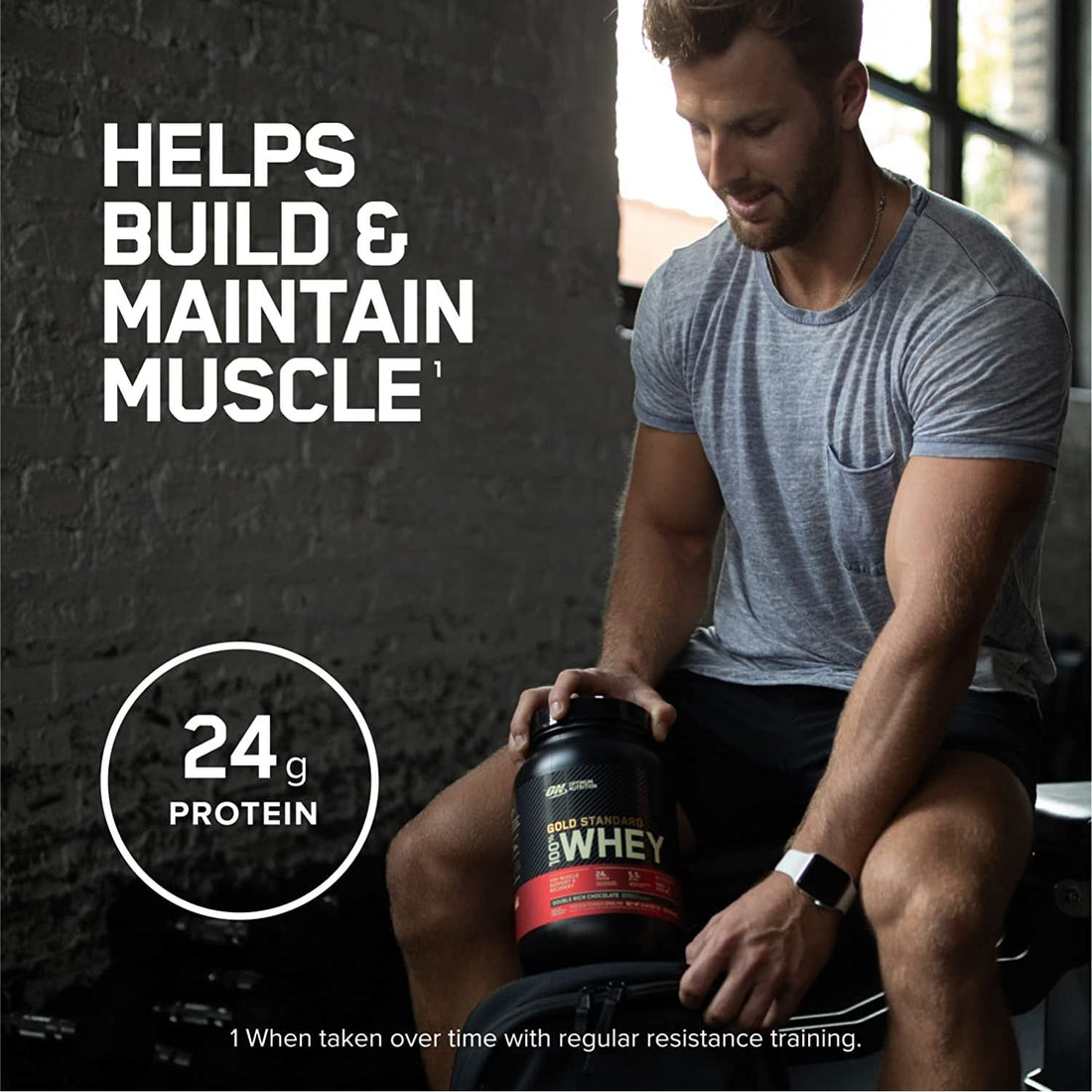 Gold Standard 100% Whey Protein Powder, Double Rich Chocolate, 4.54Kg