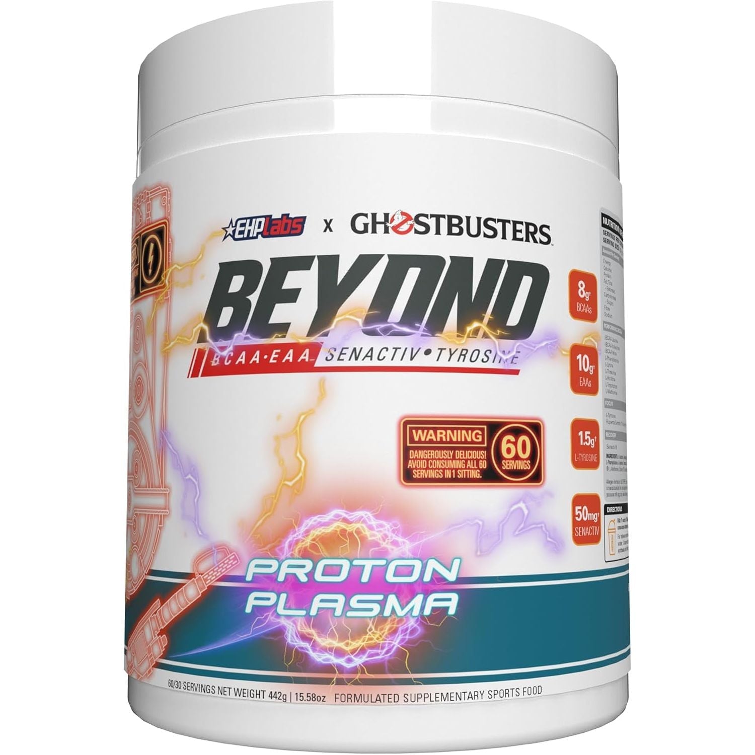 Beyond BCAA + EAA by Ehplabs - 10G of Essential Amino Acids, Assists with Muscle Endurance, Recovery & Fatigue (Peach Candy Rings)