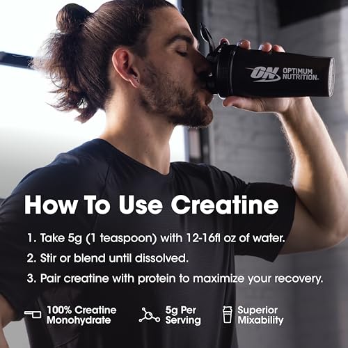 OPTIMUM NUTRITION Micronized Creatine Powder, Unflavoured, 300g, 100% Pure Creatine Monohydrate