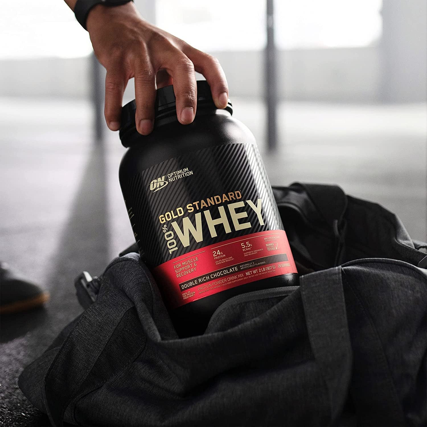 Gold Standard 100% Whey Protein Powder, Vanilla Ice Cream, 907G