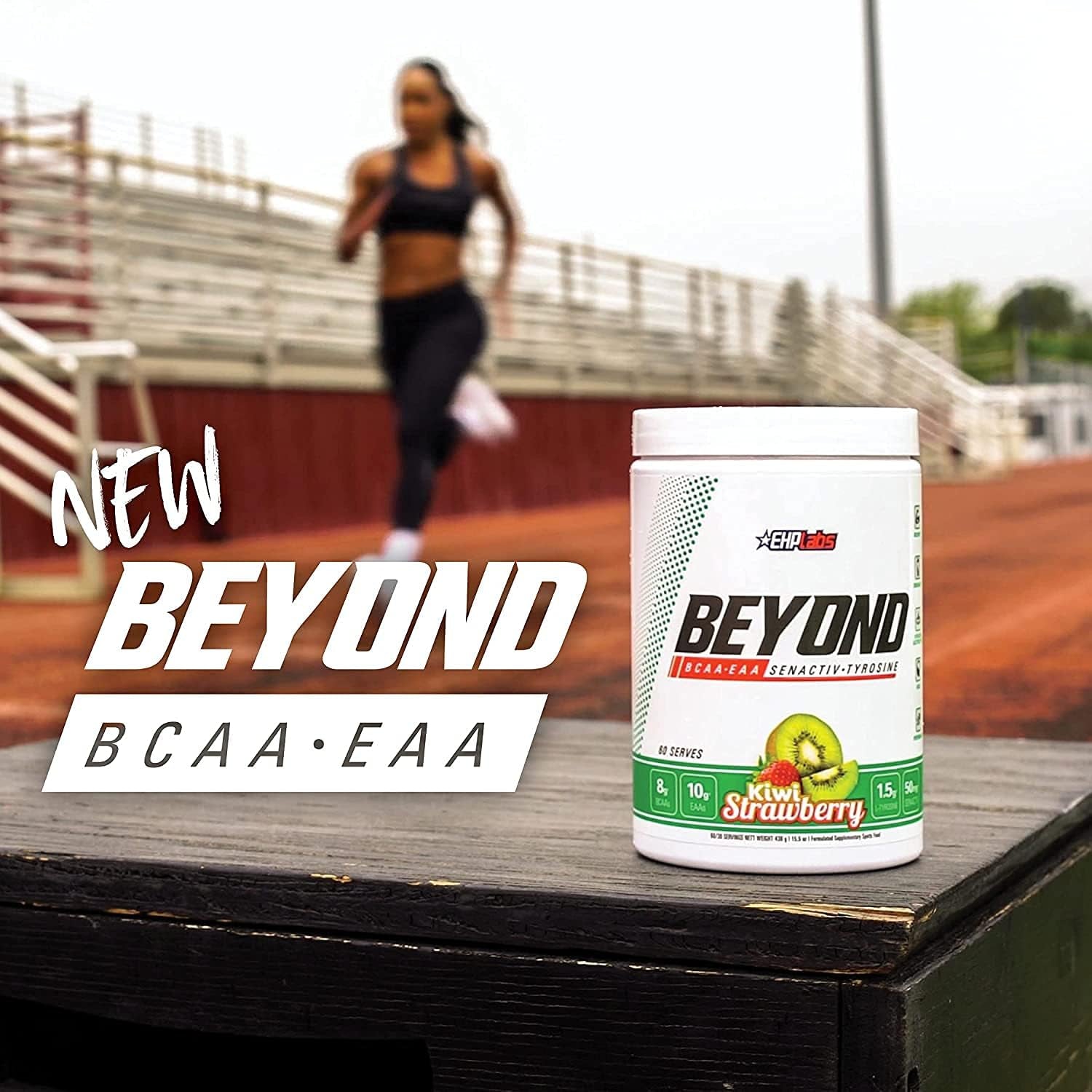 Beyond BCAA + EAA by Ehplabs - 10G of Essential Amino Acids, Assists with Muscle Endurance, Recovery & Fatigue (Peach Candy Rings)