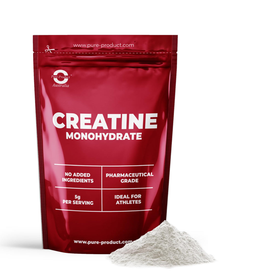Pure Product Australia - Creatine Monohydrate Powder - Unflavoured 500g