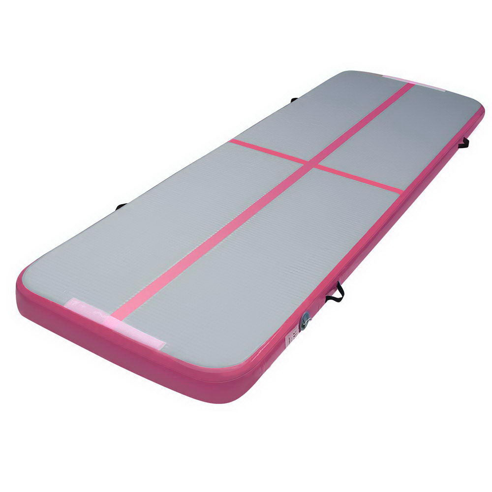 3mx1m Air Track Mat Gymnastic Tumbling Pink and Grey