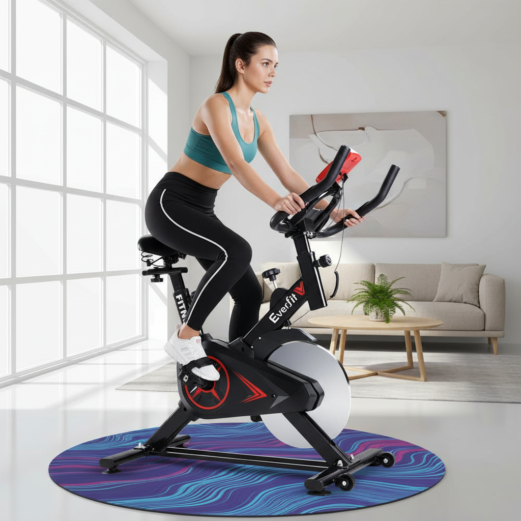 Everfit Spin Bike Exercise Bike Flywheel Cycling Home Gym Fitness Adjustable