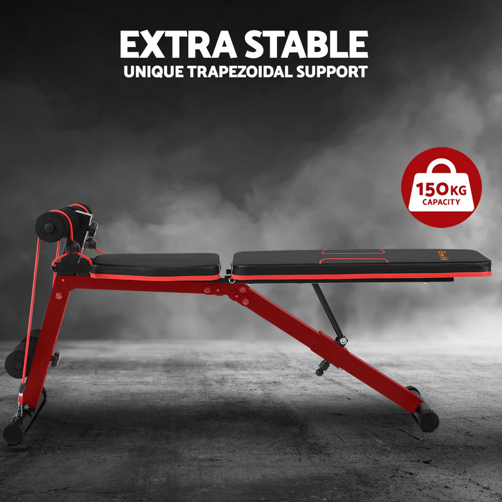 Weight Bench Adjustable FID Bench Press Home Gym 150kg Capacity