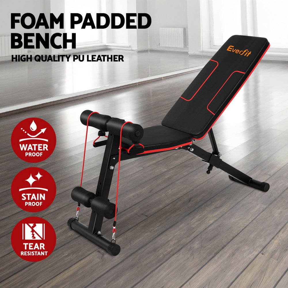 Weight Bench Adjustable FID Bench Press Home Gym 150kg Capacity