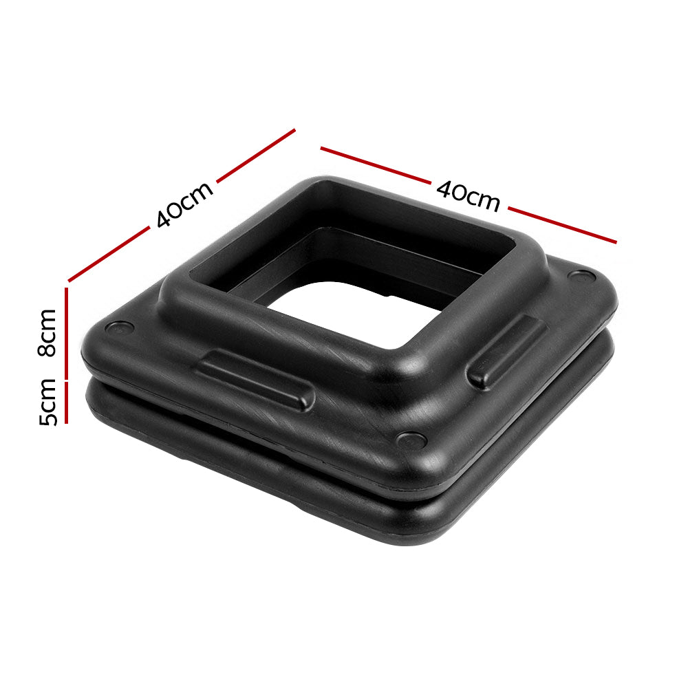 Set of 2 Aerobic Step Risers Exercise Stepper Block Fitness Gym Workout Bench