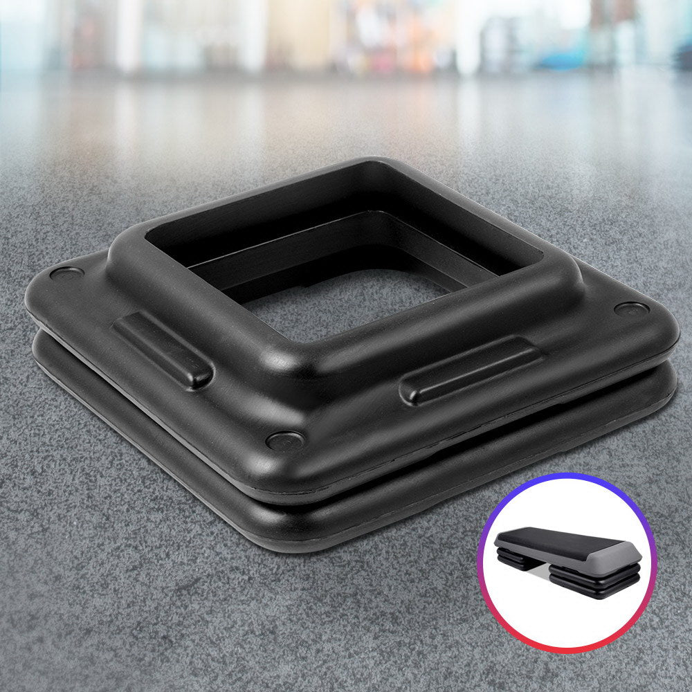 Set of 2 Aerobic Step Risers Exercise Stepper Block Fitness Gym Workout Bench