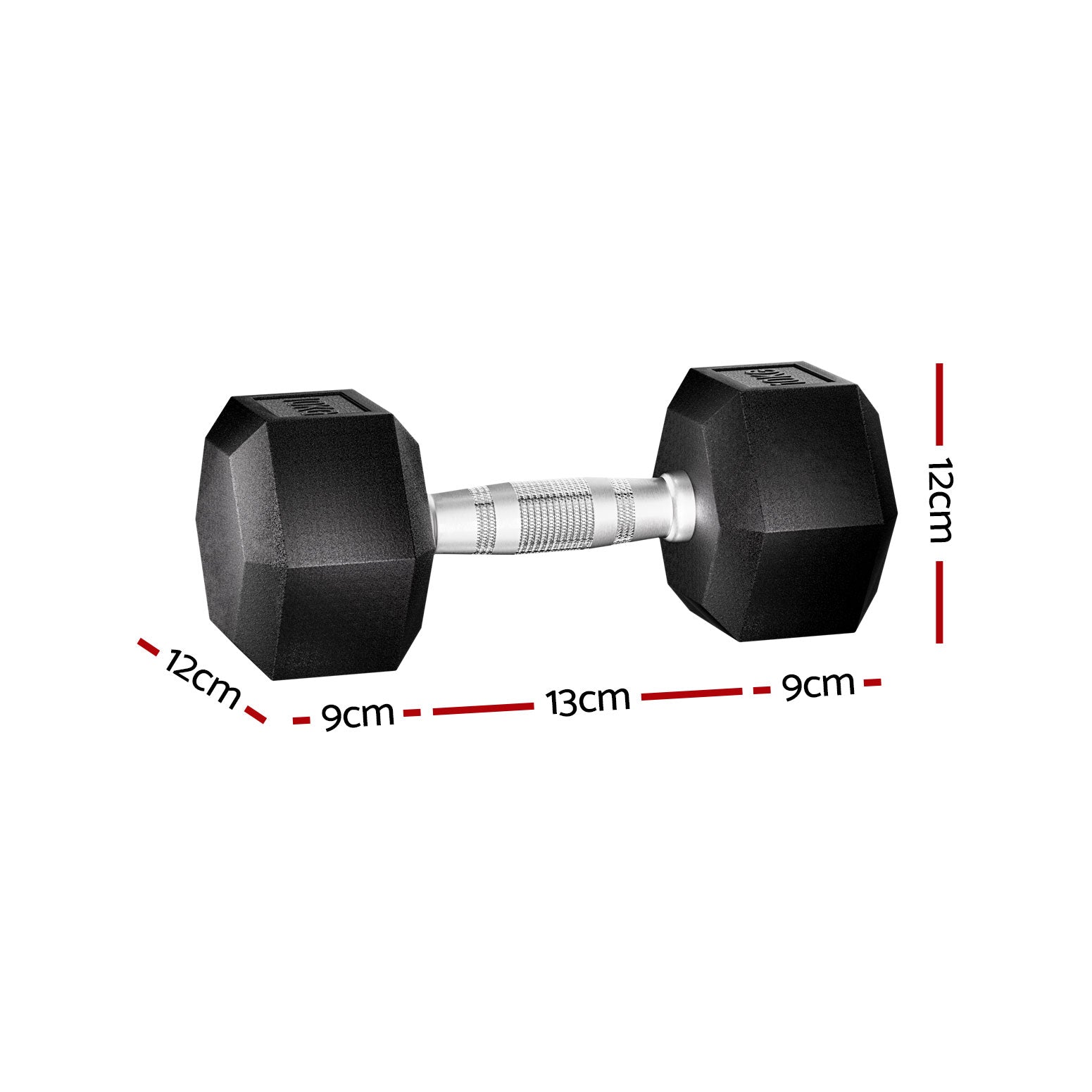 20kg Hex Dumbbells Set Dumbbells Weights Lifting Bench Gym Workout 2x10kg