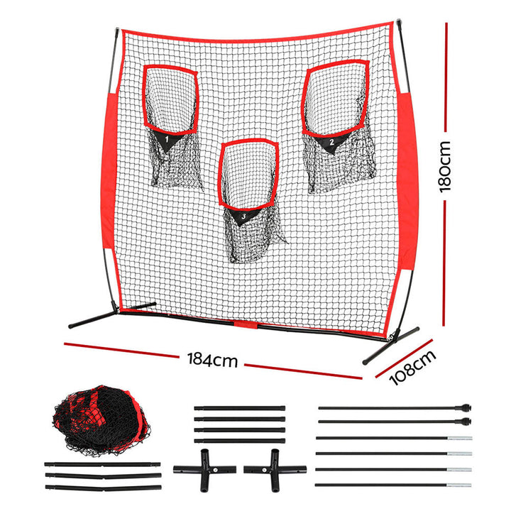 1.8m Football Soccer Net Portable Goal Net Training 3 Target Zone