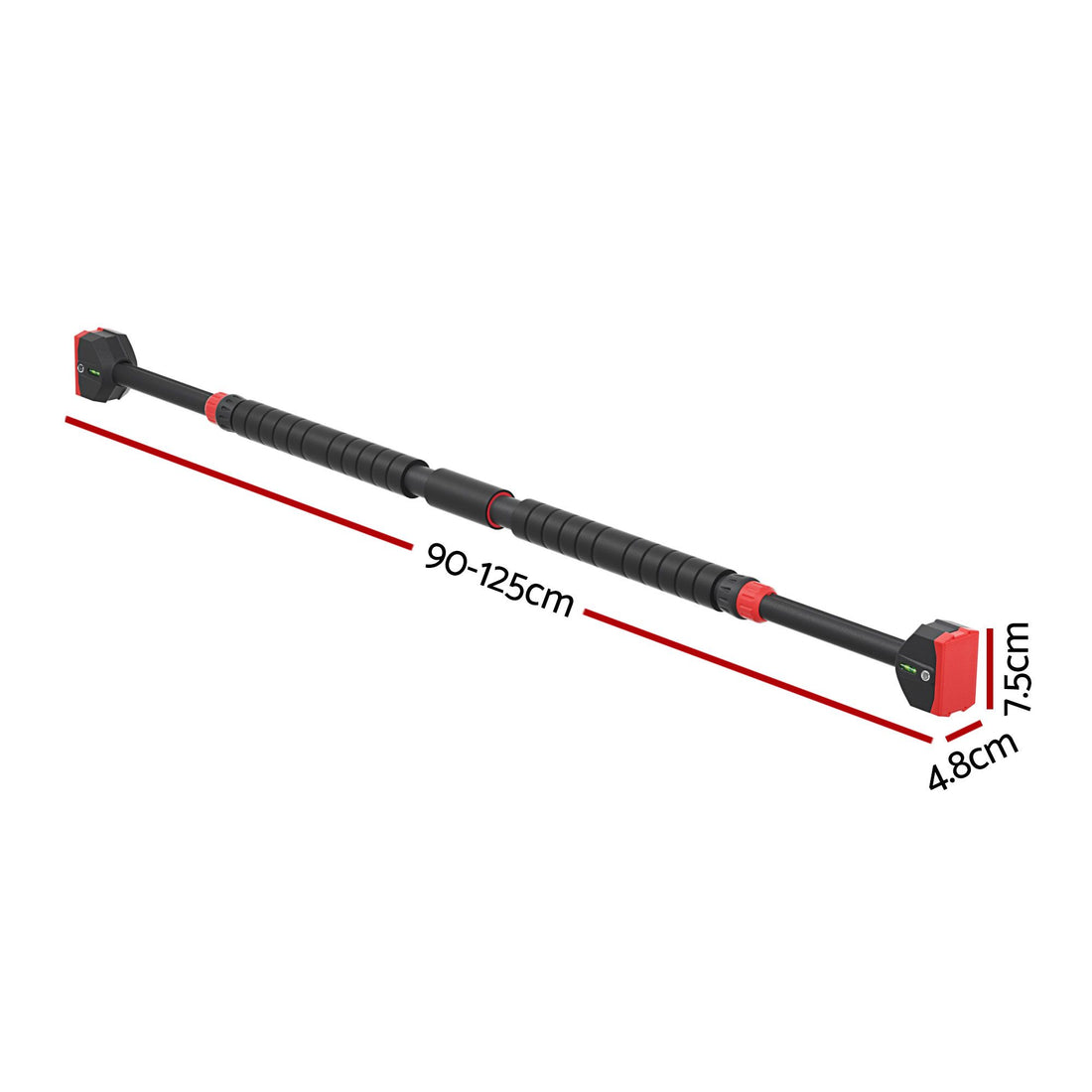 Adjustable Doorway Pull Up Bar 90CM-125CM Chin Up Bar Level Meter 300KG