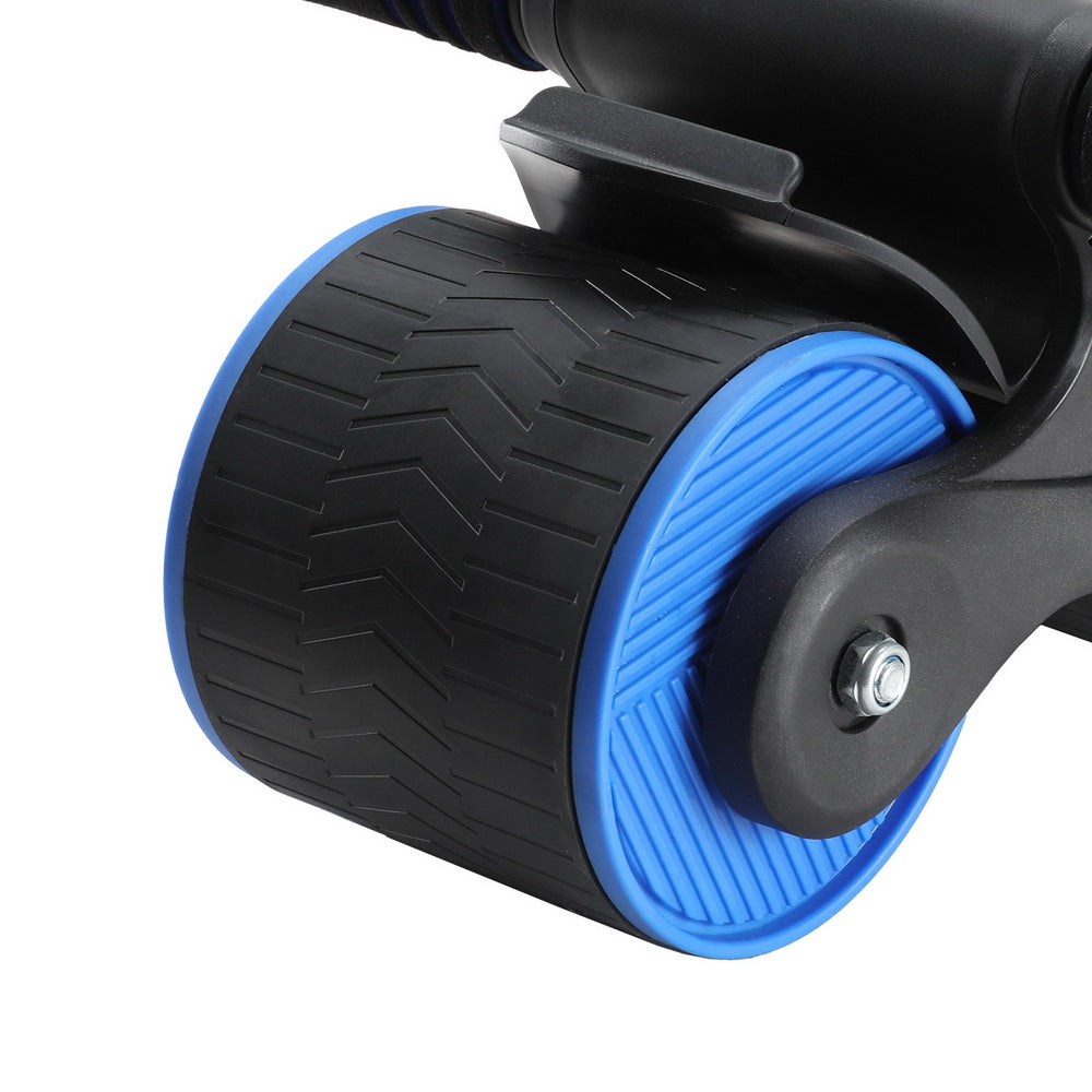 AB Roller Automatic Rebound Abdominal Wheel Home Gym Workout Blue