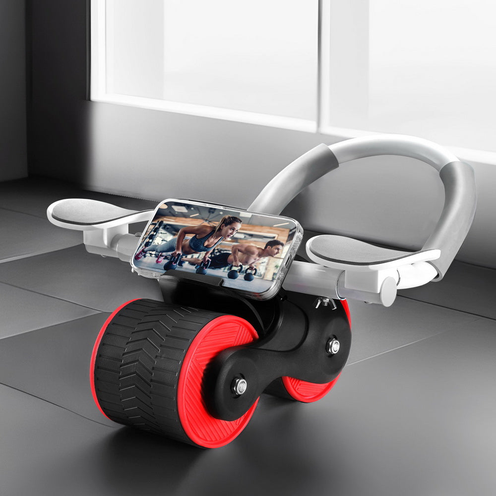 AB Roller Automatic Rebound Abdominal Wheel with Knee Pad Home Gym Sport