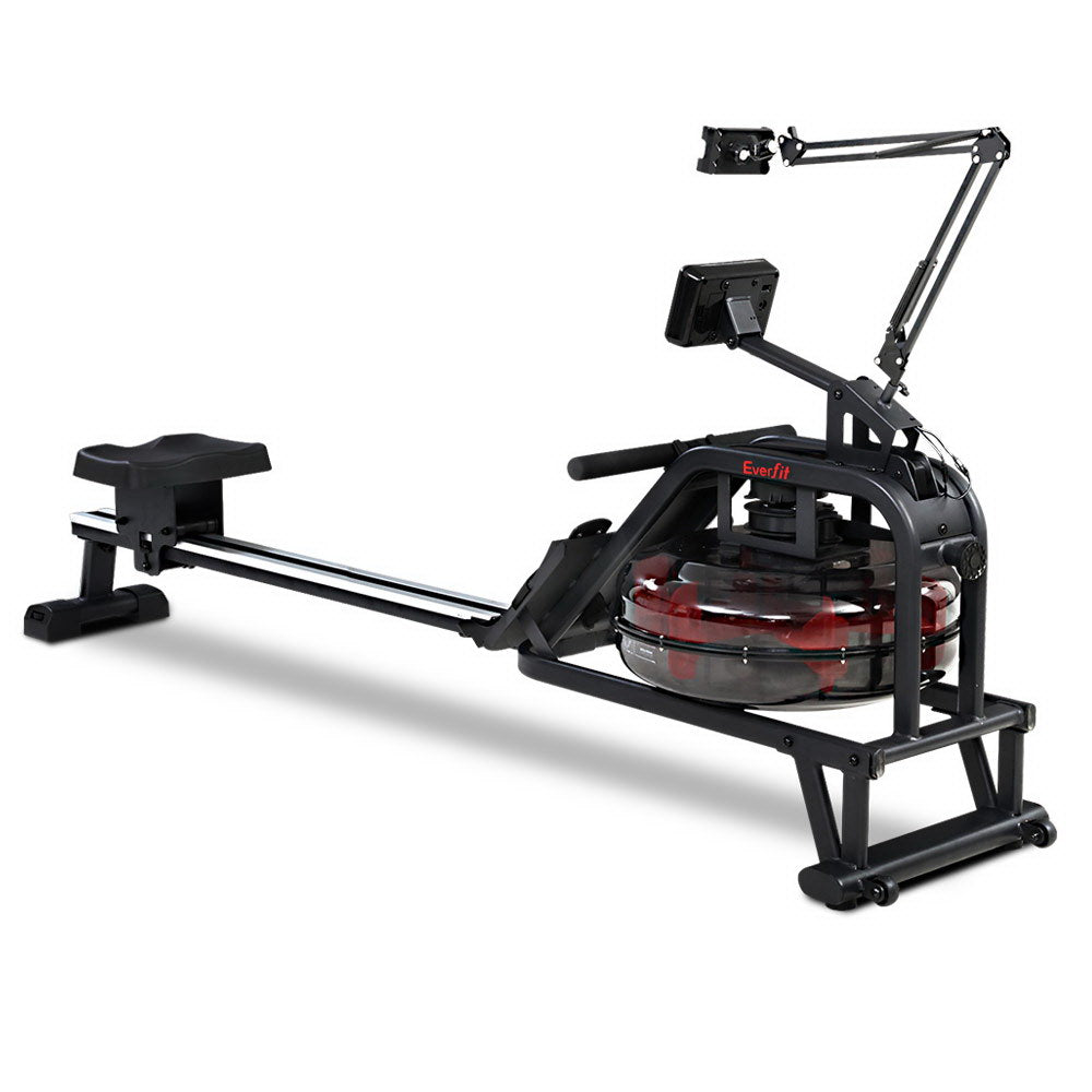Rowing Exercise Machine Rower Water Resistance Fitness Gym Home Cardio
