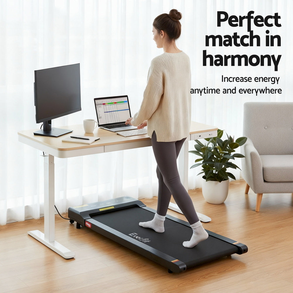 Artiss Electric Treadmill with 120cm Automatic Standing Desk Walking Pad 400mm