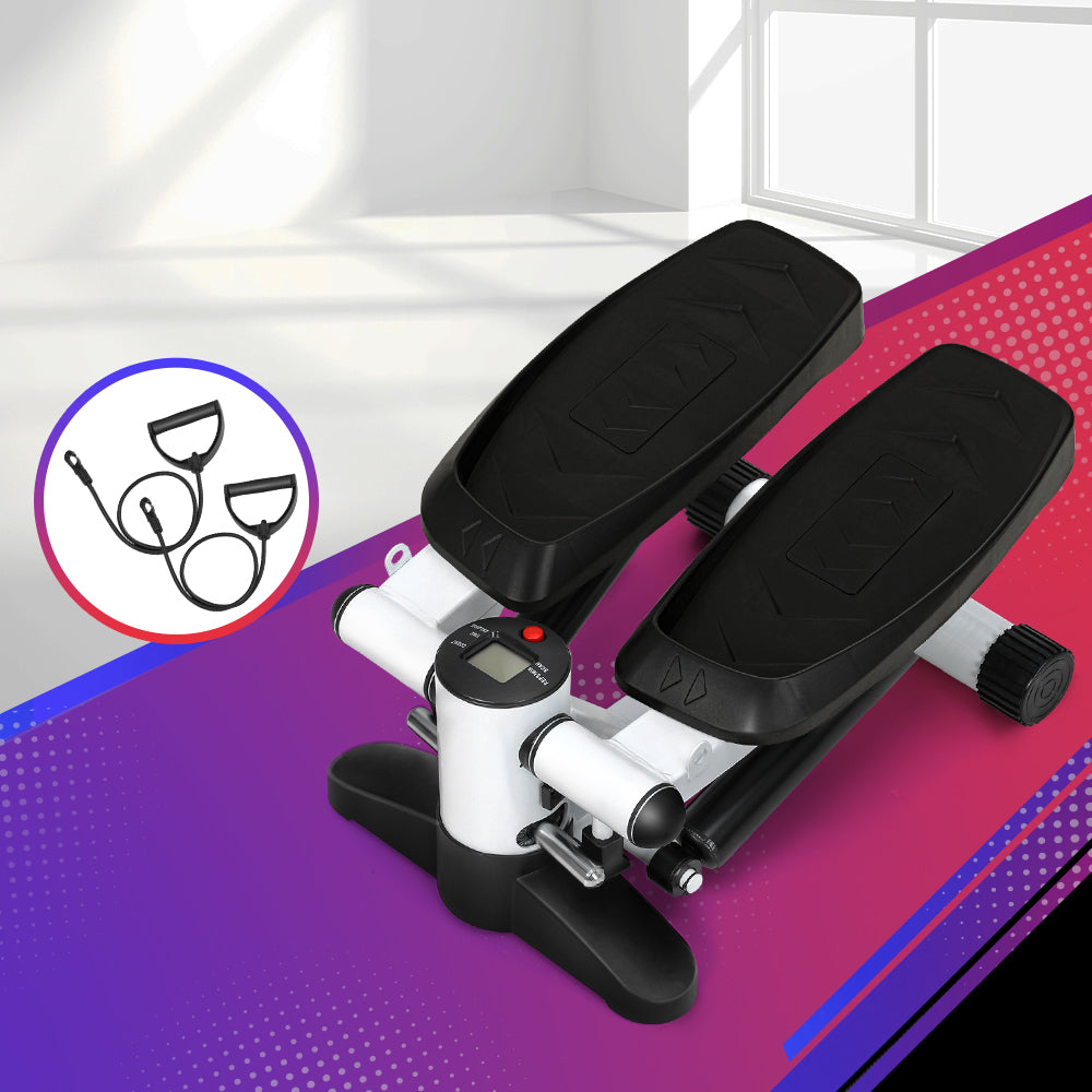 Mini Stepper with Resistance Rope Pedal Exercise Aerobic Trainer 150KG