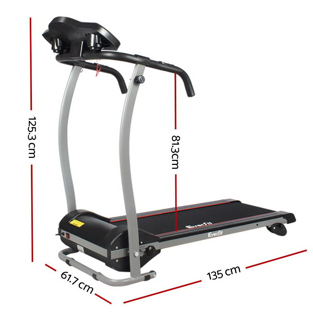 Treadmill Electric Home Gym Fitness Exercise Machine Foldable 360mm - Black