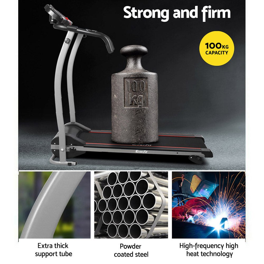 Treadmill Electric Home Gym Fitness Exercise Machine Foldable 360mm - Black