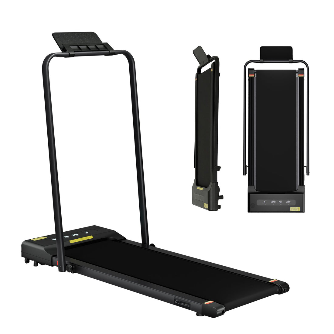 Everfit 2 in 1 Treadmill Electric Walking Pad Under Desk Home Gym Fitness 380mm Black