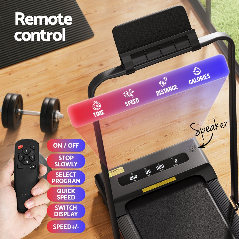 Treadmill Electric Walking Pad Under Desk Home Gym Fitness 380mm - Black