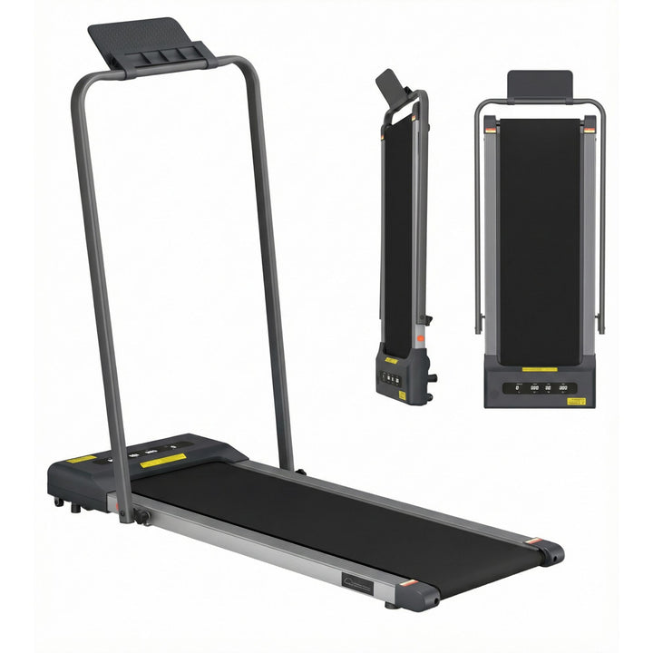 Everfit 2 in 1 Treadmill Electric Walking Pad Under Desk Home Gym Fitness 380mm Grey