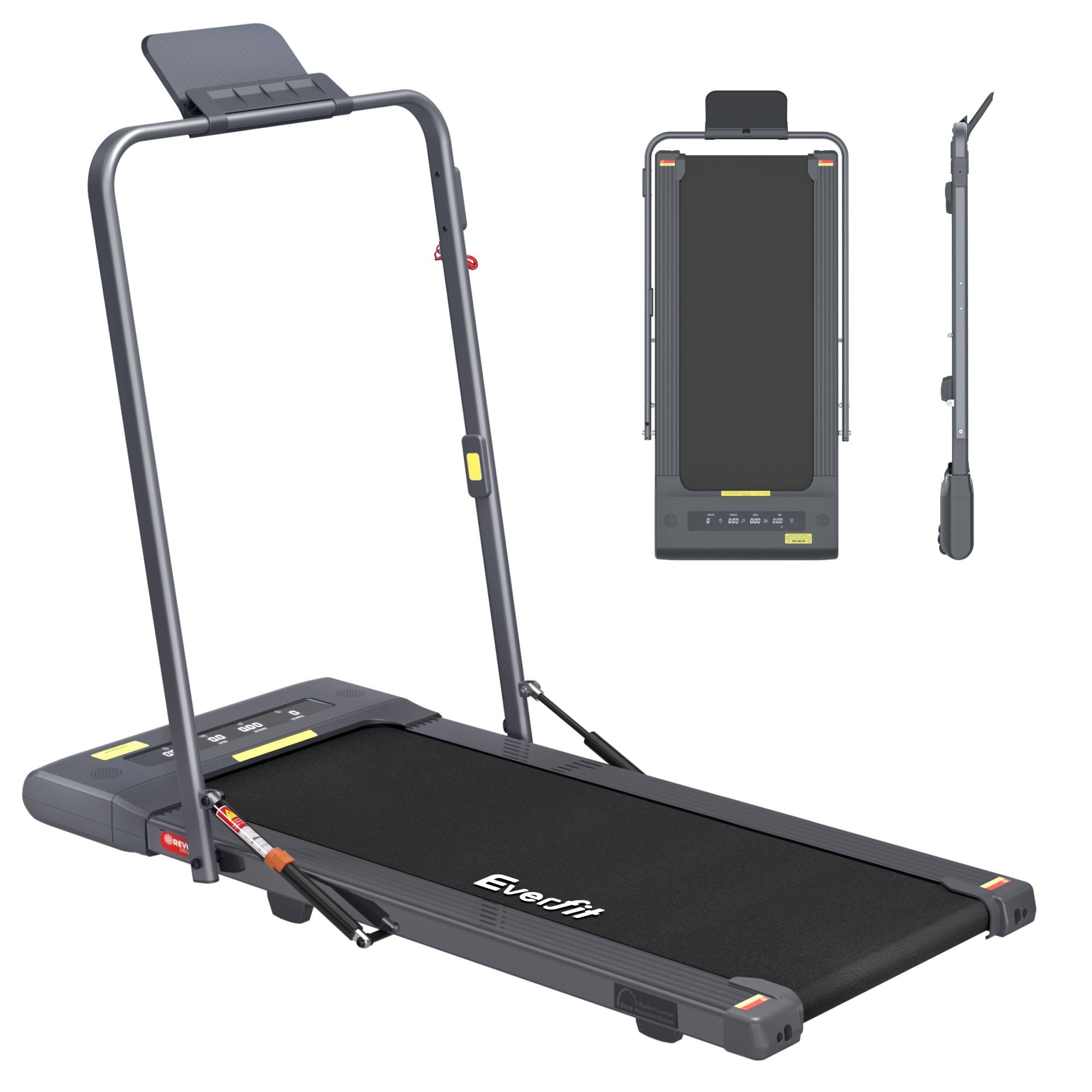 Everfit 2 in 1 Treadmill Electric Walking Pad Under Desk Home Gym Fitness 400mm Grey