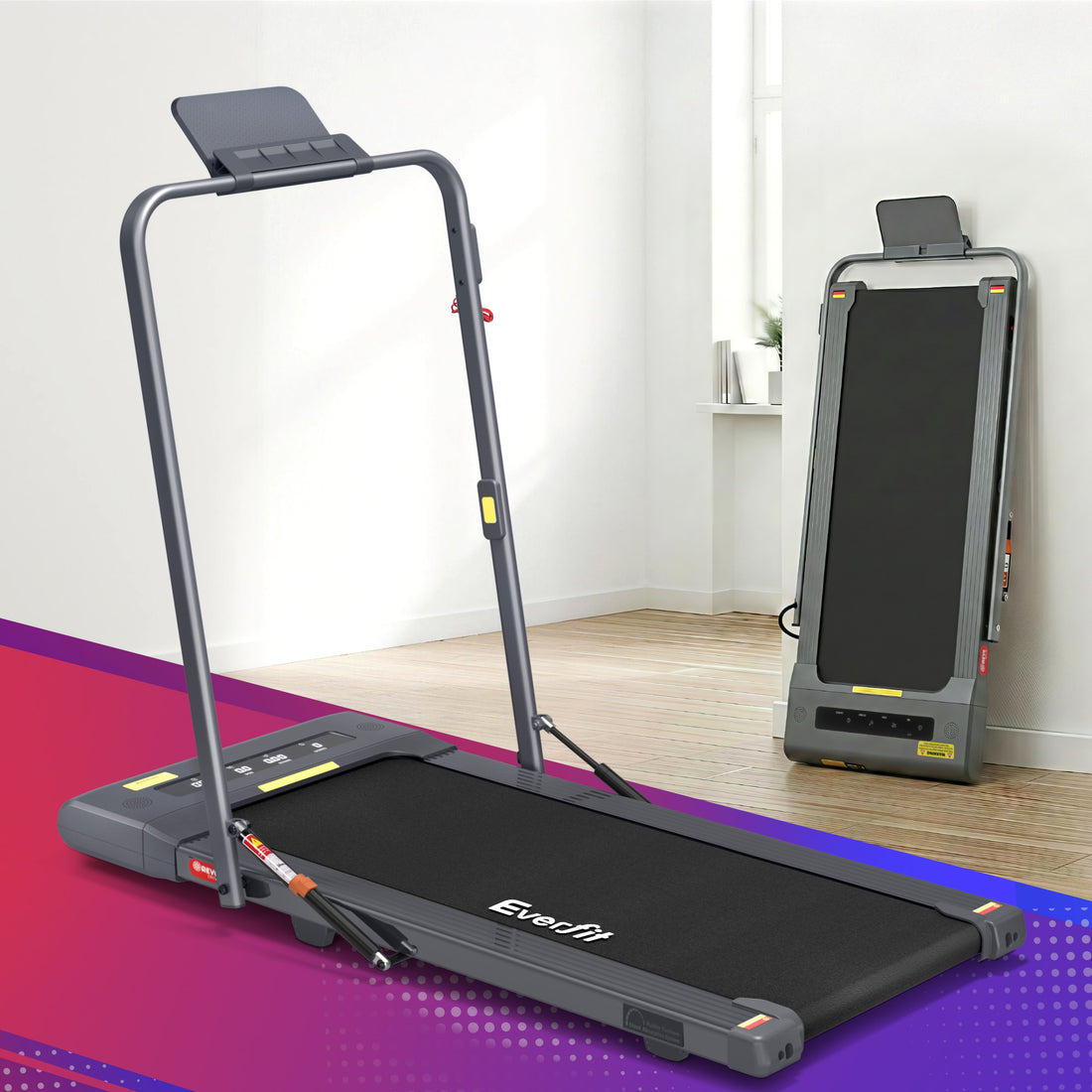 Everfit Treadmill Electric Walking Pad Under Desk Home Gym Fitness 400mm Grey