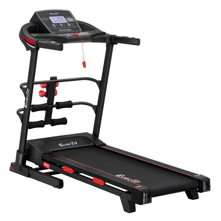 Treadmill Electric Home Gym Fitness Exercise Machine with Sit Up Bar 420mm - Black