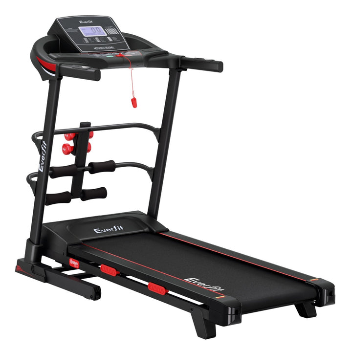Treadmill Electric Home Gym Fitness Exercise Machine with Sit Up Bar 420mm - Black