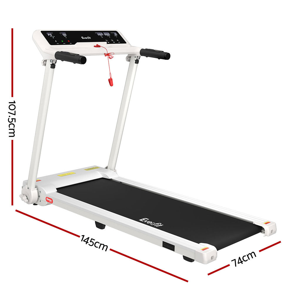 Treadmill Electric Home Gym Fitness Exercise Knob Foldable 450mm - White