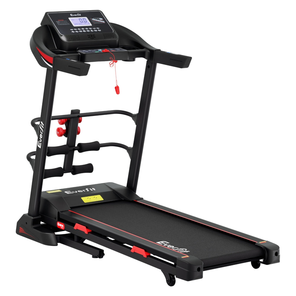Treadmill Electric Home Gym Fitness Exercise Machine with Sit Up Bar 450mm - Black