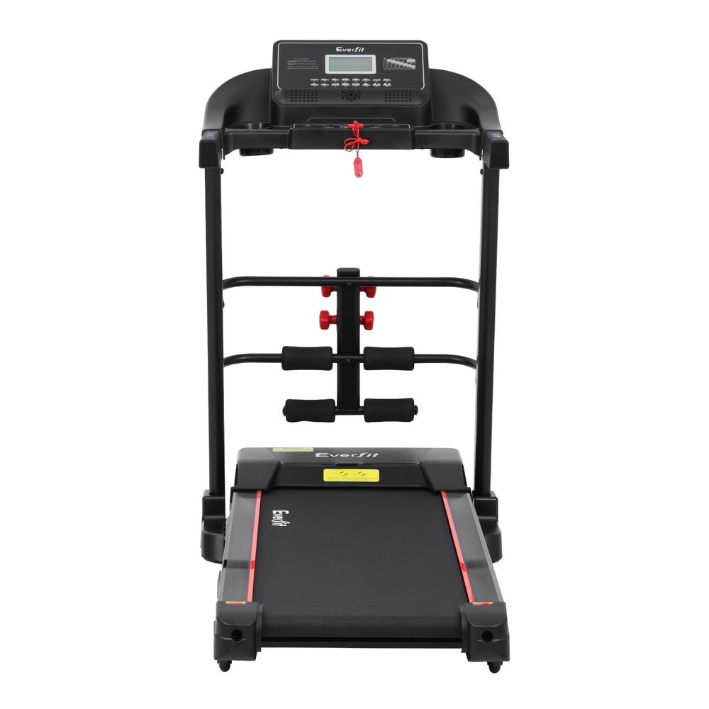 Treadmill Electric Home Gym Fitness Exercise Machine with Sit Up Bar 450mm - Black