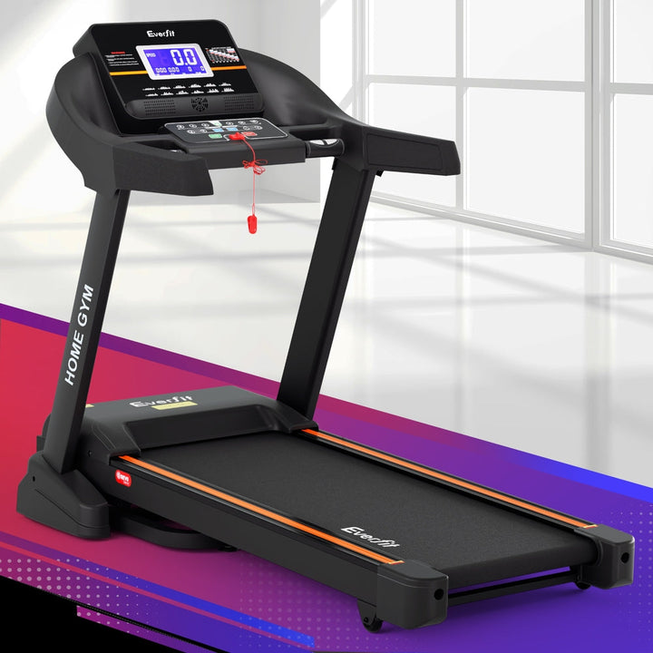 Treadmill Electric Auto Incline Home Gym Fitness Exercise Machine 490mm - Black