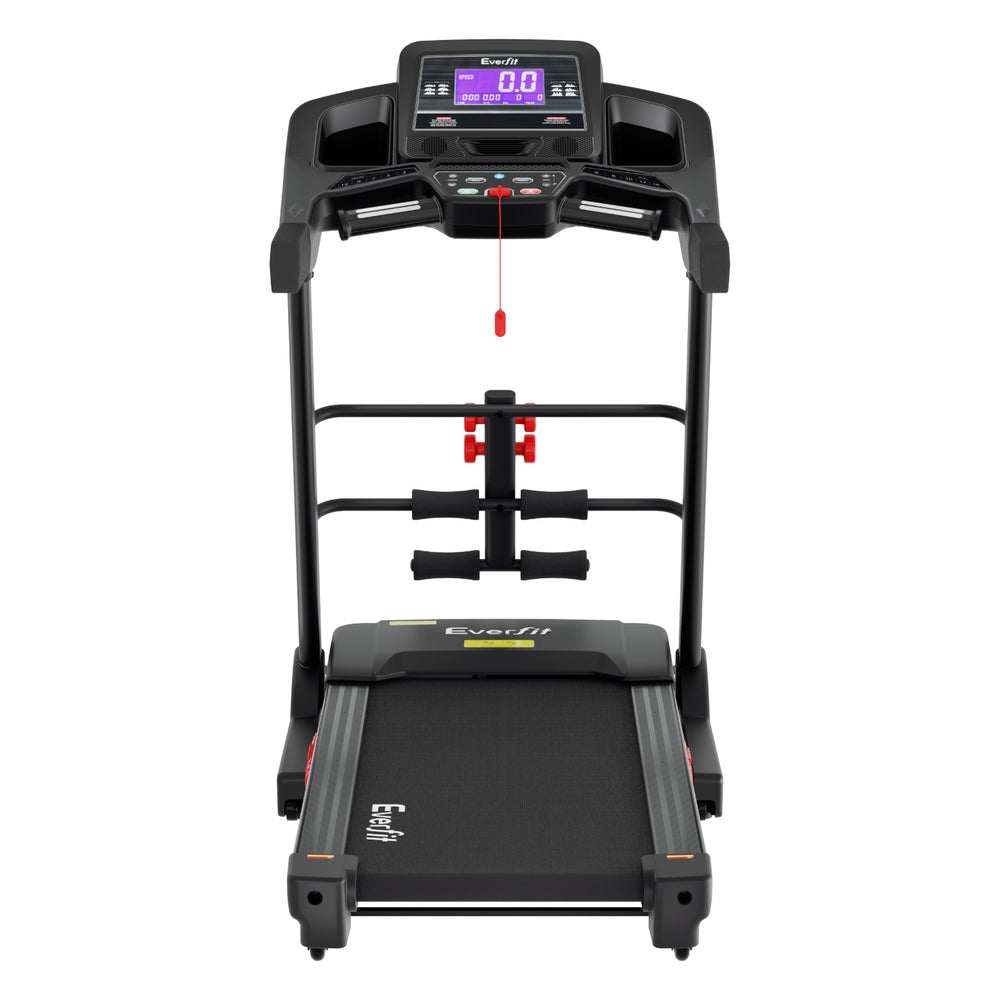 Treadmill Electric Home Gym Fitness Exercise Machine with Sit Up Bar 480mm - Black