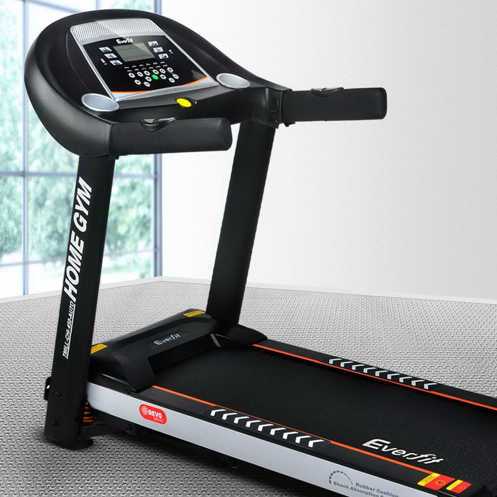 Treadmill Electric Auto Incline Home Gym Fitness Exercise Machine 450mm - Black