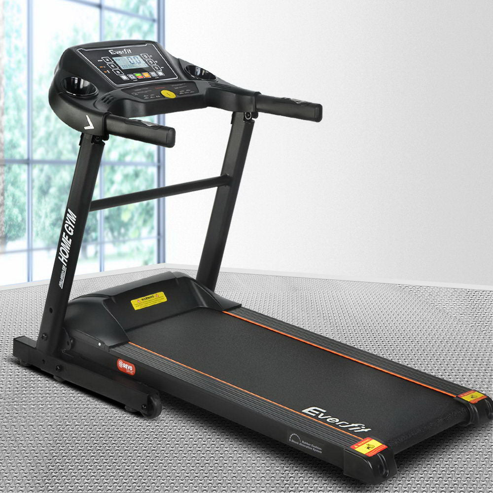 Treadmill Electric Home Gym Fitness Exercise Machine Foldable 400mm - Black