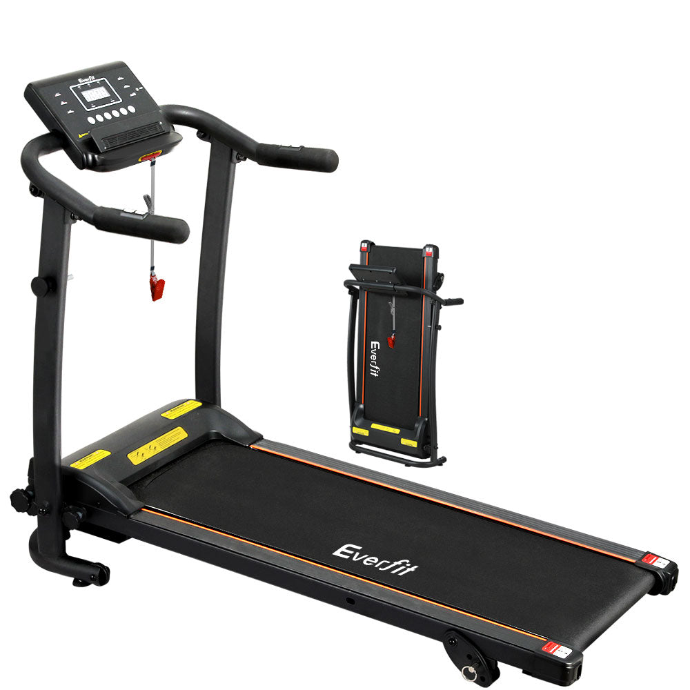 Treadmill Electric Home Gym Fitness Exercise Machine Foldable 370mm - Black