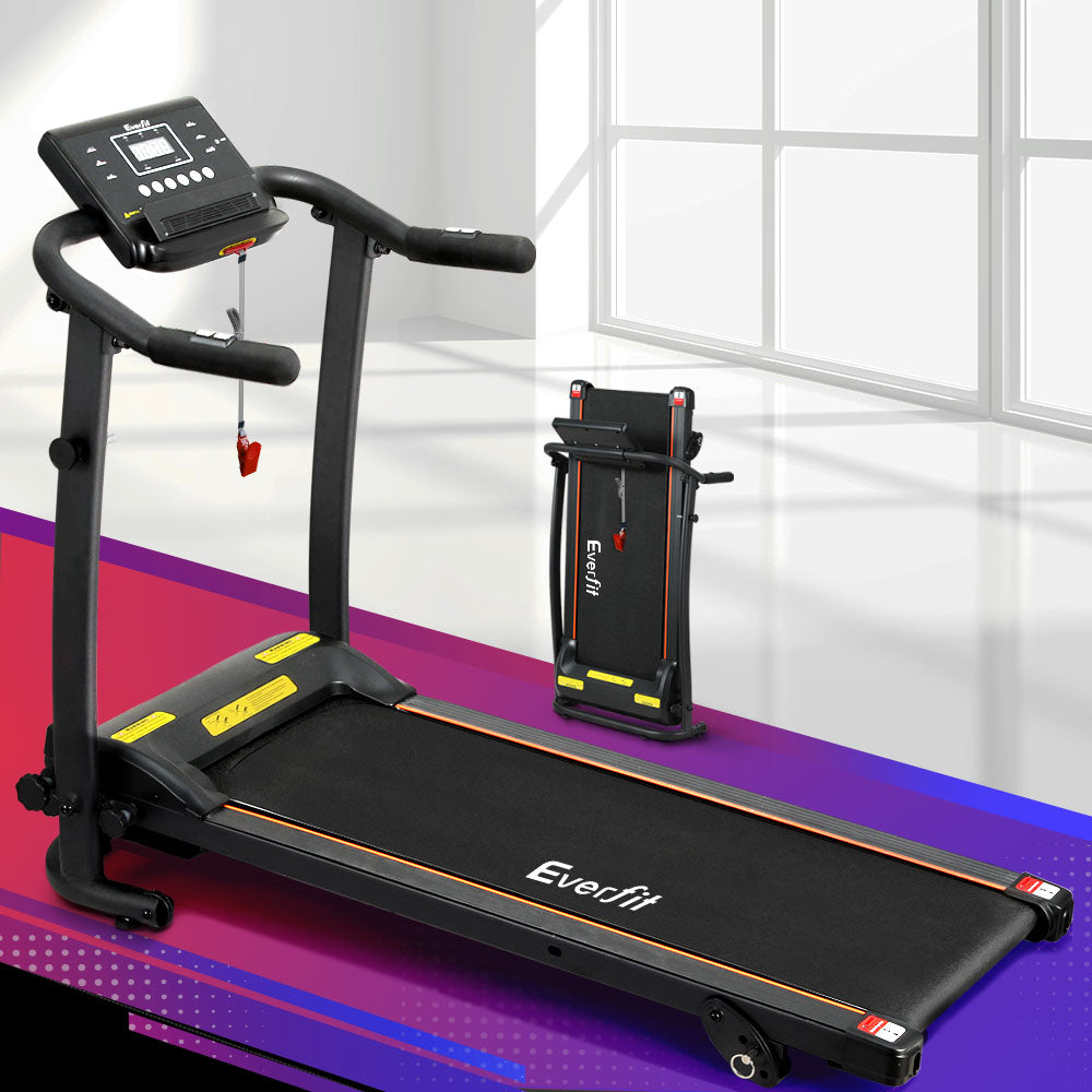 Treadmill Electric Home Gym Fitness Exercise Machine Foldable 370mm - Black