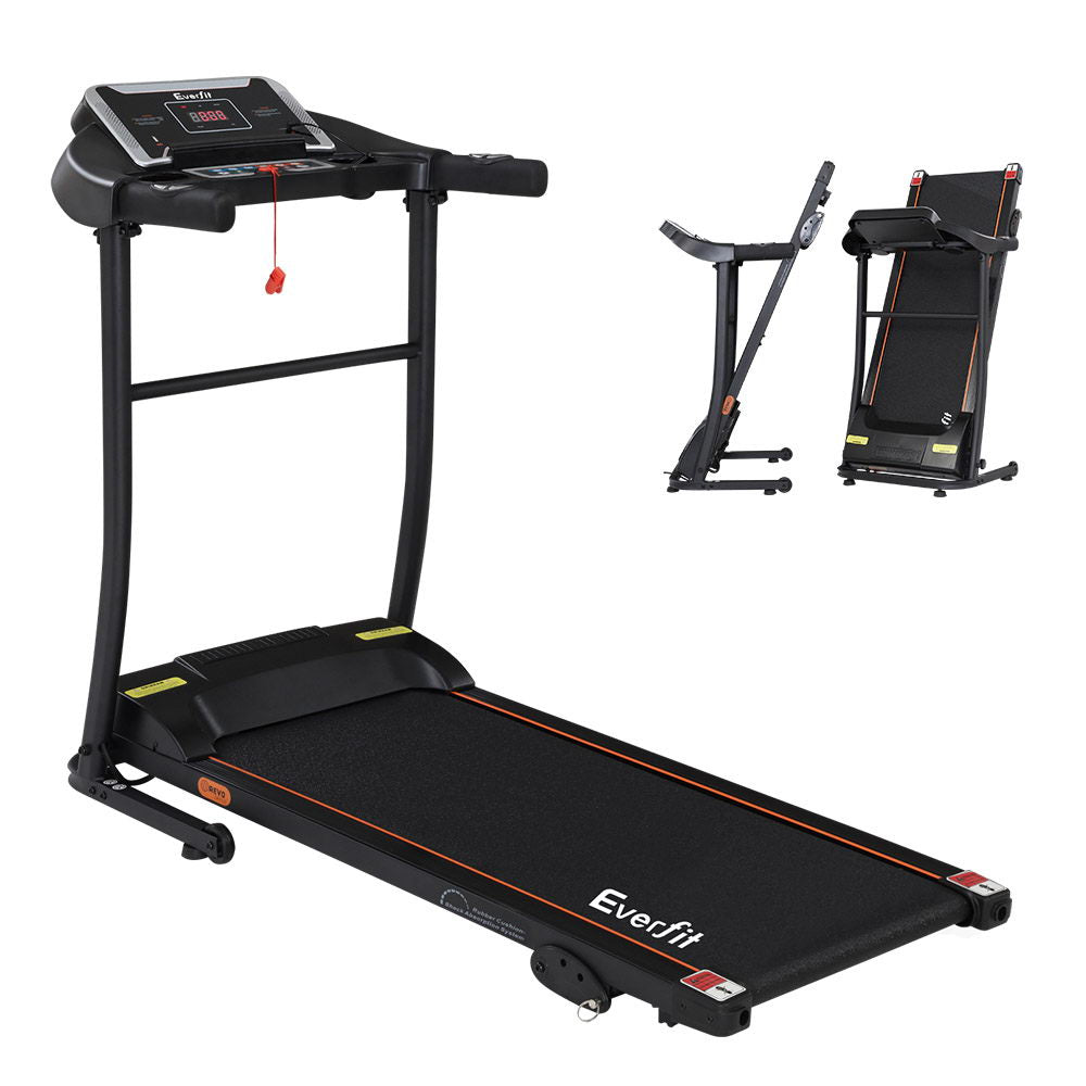Treadmill Electric Home Gym Fitness Exercise Machine Incline 400mm - Black