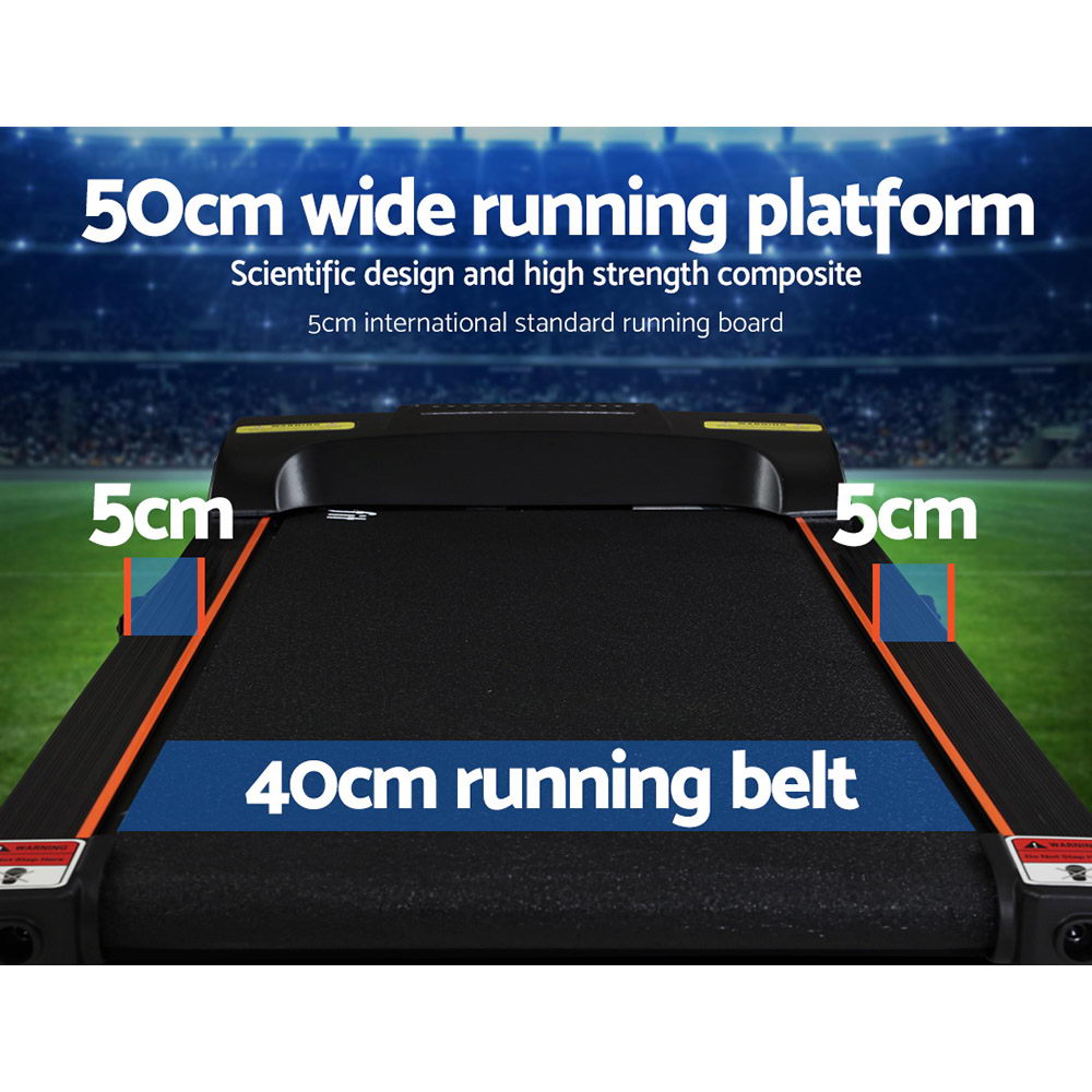 Treadmill Electric Home Gym Fitness Exercise Machine Incline 400mm - Black