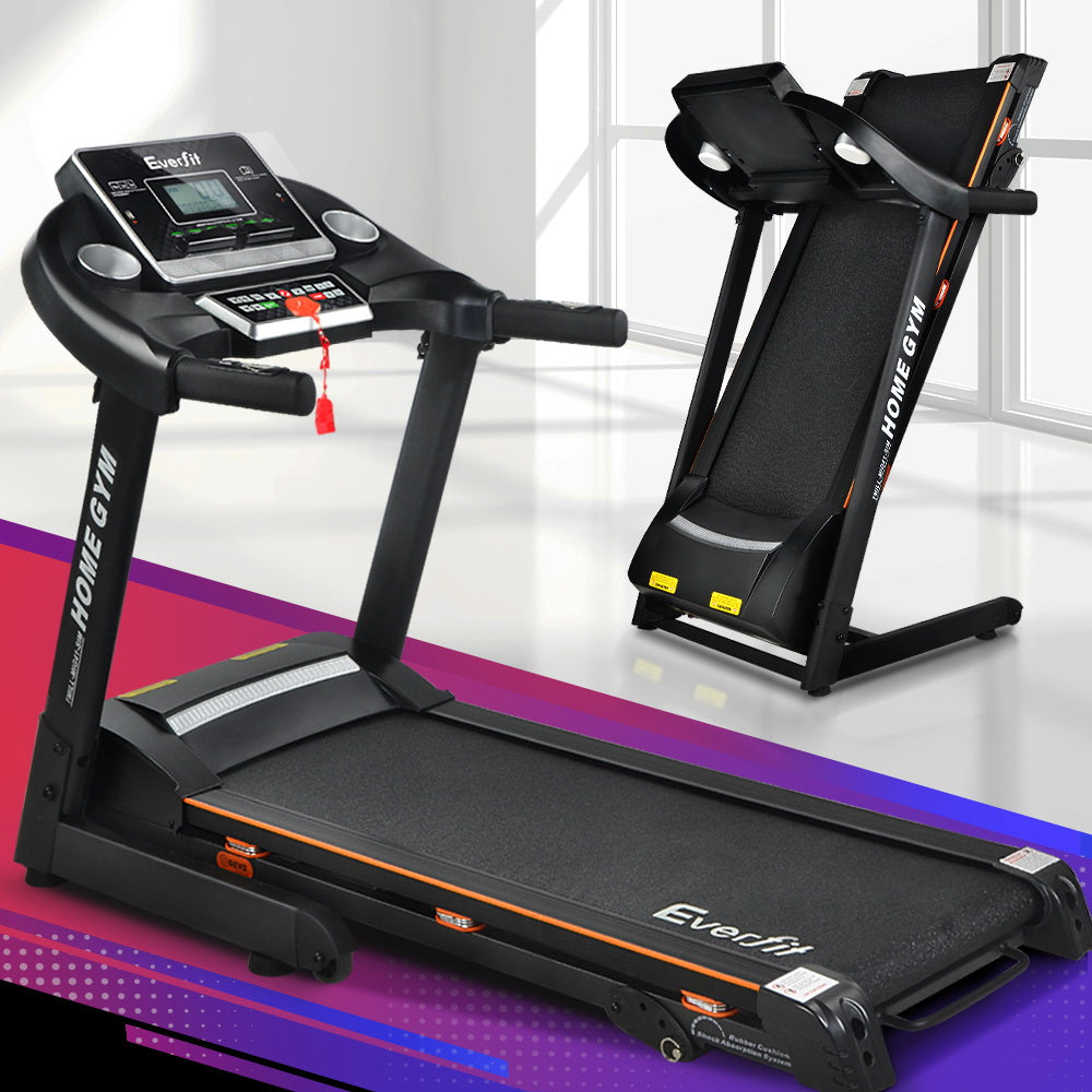 Treadmill Electric Home Gym Fitness Exercise Machine Hydraulic 420mm - Black