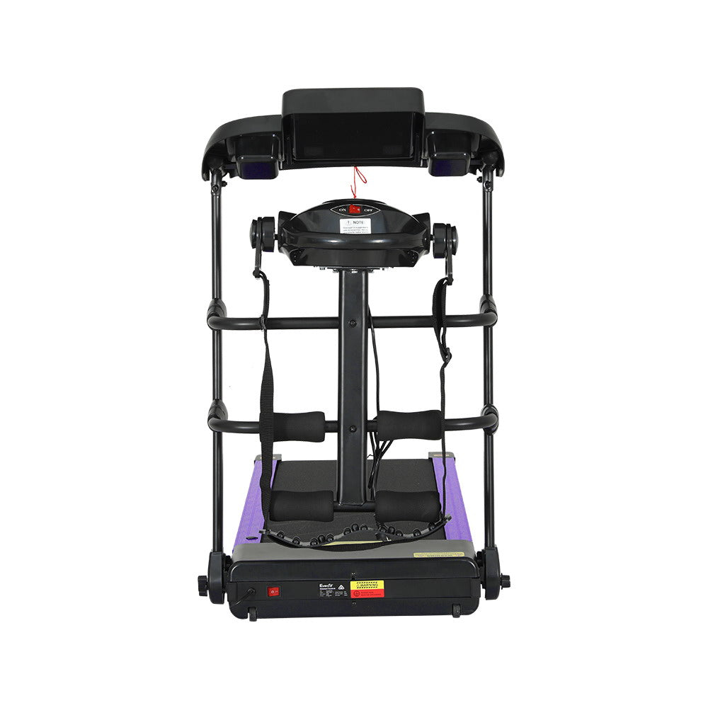Treadmill Electric Home Gym Fitness Exercise Machine with Massager 400mm - Black