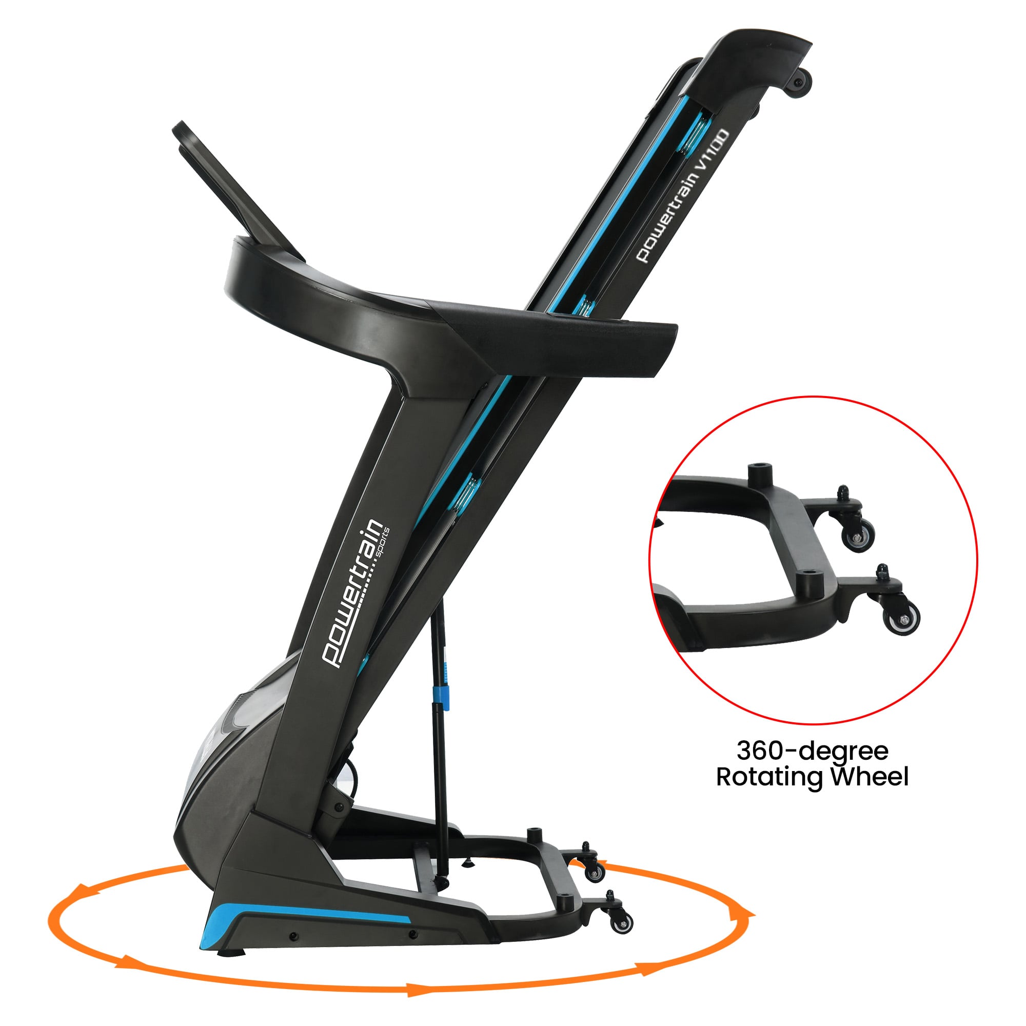Powertrain V1100 Treadmill with Wifi Touch Screen & Incline